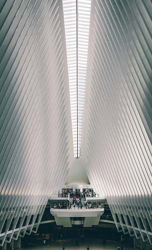 new york people in white concrete building the oculus